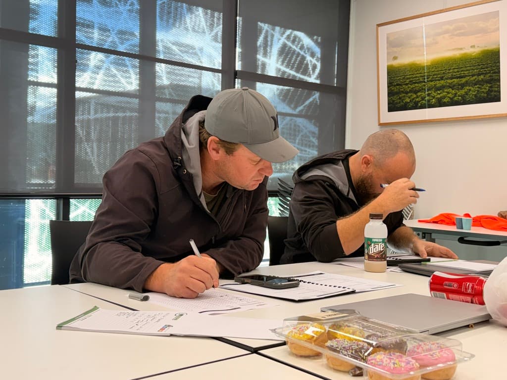 Students studying for their Certificate III in Aviation in an ACE classroom