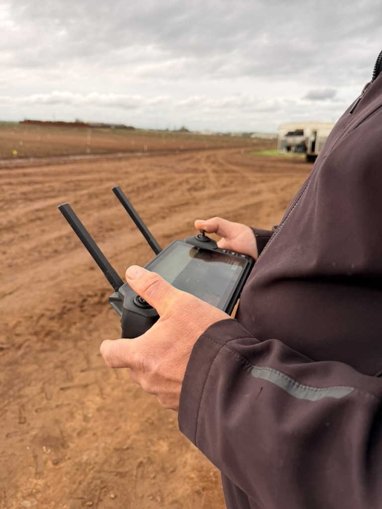 Drone pilot at a ground control station during ACE Aviation training