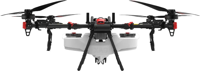 XAG P150 Max agricultural drone with spraying tank and unfolded arms