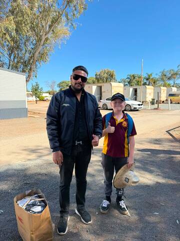 ACE instructor with a Leonora student after the workshop