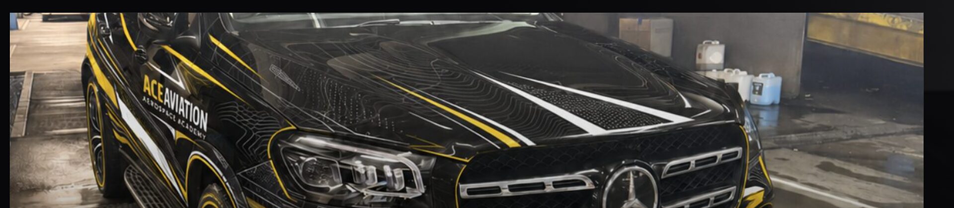 ACE Aviation branded Mercedes GLS — on-site drone training delivered Australia-wide