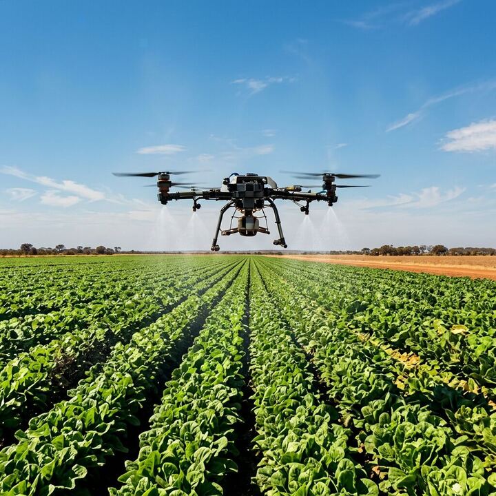 Agriculture and land management drone operation