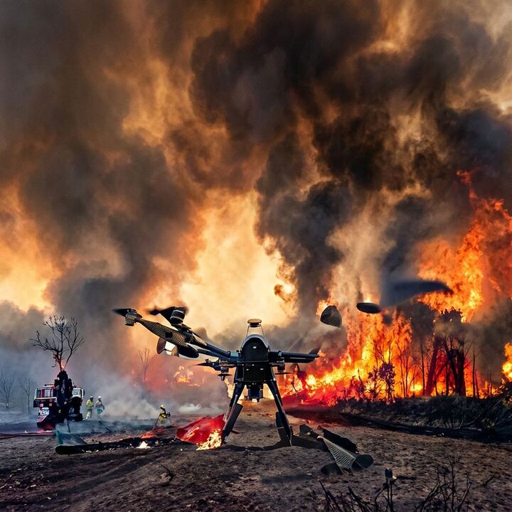 Emergency services drone operation