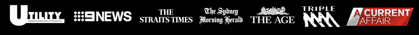 Media coverage featured in Utility Magazine, 9 News, The Straits Times, The Sydney Morning Herald, The Age, Triple M, and A Current Affair