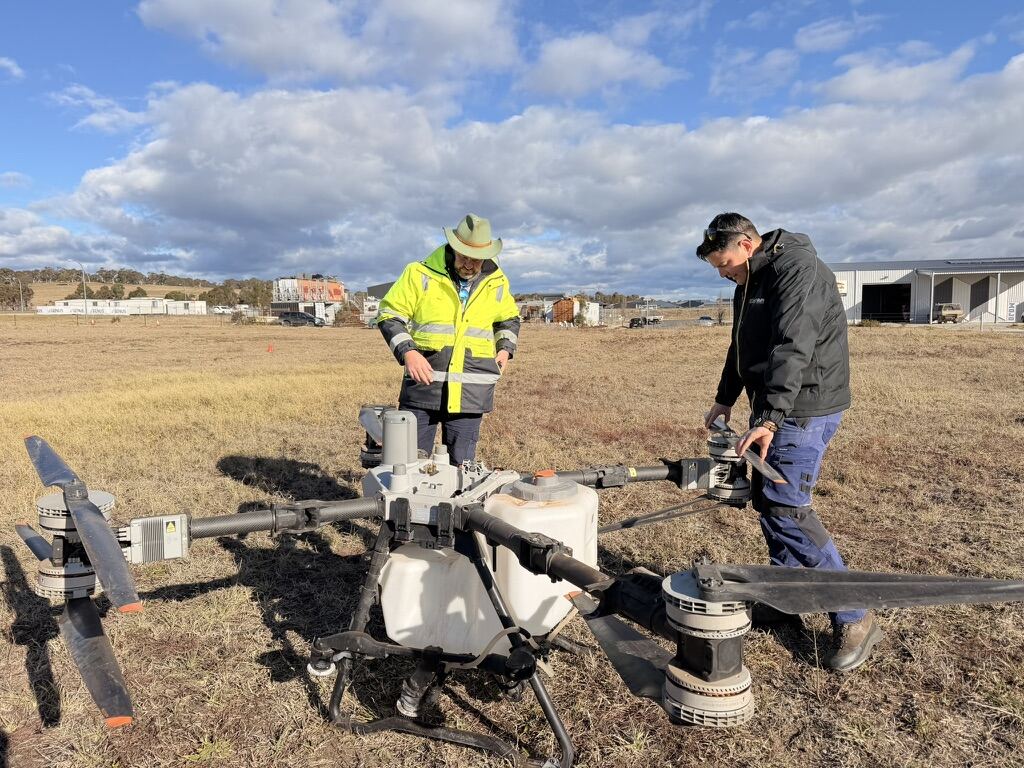 Medium-category commercial drone aircraft used for sub-150kg training