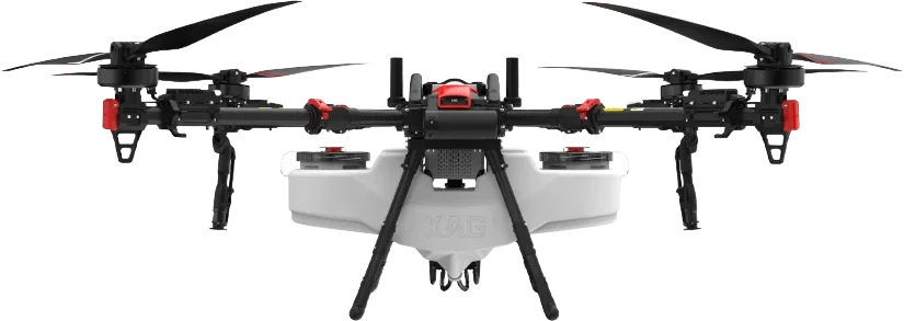 XAG P150 Max agricultural drone with spraying tank and unfolded arms